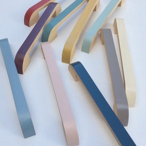 SW106 Modern Colors Handles/Children Room Handles/Wooden Pulls/Cabinet Pulls