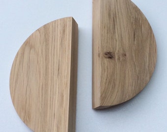 SW034 Pair half moon handles,Cabinet pull,modern handles,Wooden handles,Modern handles