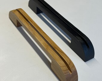 SW127 SKA Black Wooden Pulls/Handles/Cabinet Drawer