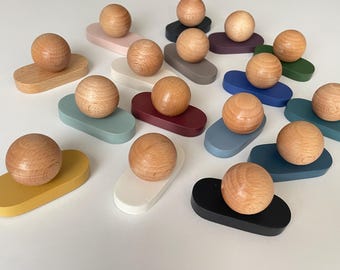 SW111 ColorRound Wooden Knobs/Colours Pulls/Drawer/Cabinet Knobs/Children Room/Children room knobs