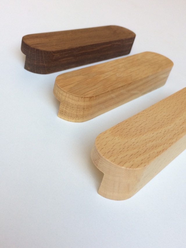 SW006 112A Solid Handles/wooden Handles/modern Handles Etsy
