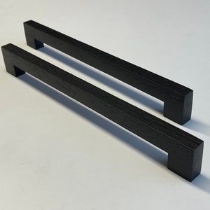 SW121 Black Oaq Handles/Wooden Pulls/Cabinet Drawer