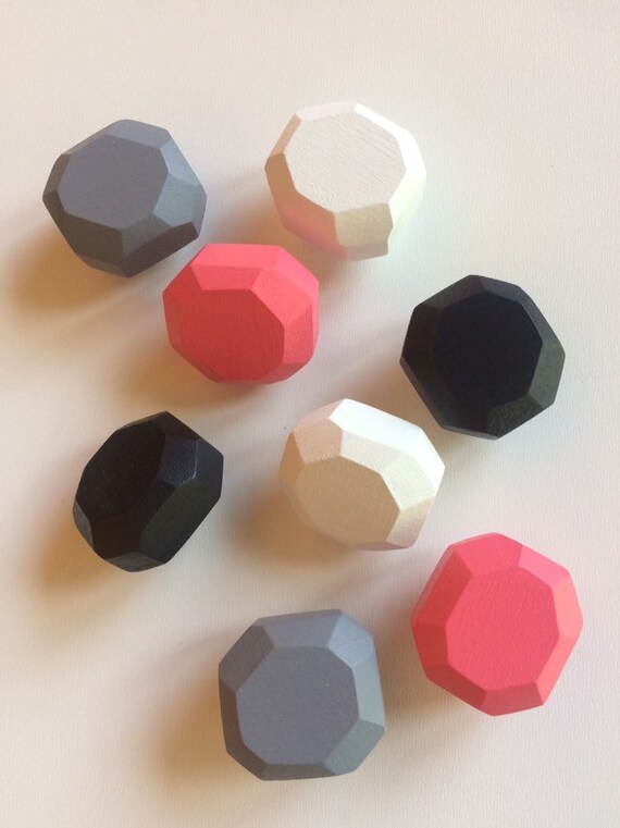Colors Drawer Knobs Pomelli Colorati In Legnowood Etsy