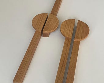 SW012 Circular Linear Handles/Half Moon Handles/Wooden Knobs/Pulls/Modern Handles