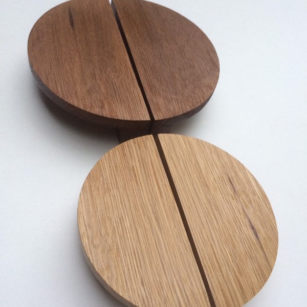 SW012 Circular Handles/Half Moon Handles/Wooden Knobs/Pulls/Modern Handles