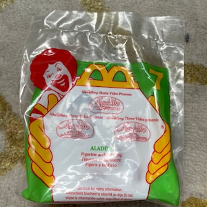 Vintage 90s Variety Collectible McDonald&#39;s Toys - Fozzie, Flintstones, Tarzan, Aladdin - Happy Meal - Brand New Sealed Packages