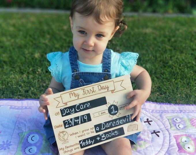 PERSONALISED | first & last day of school pack | back to school | sign | chalkboard