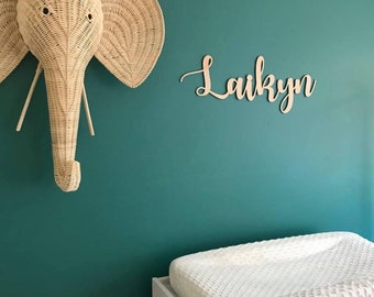 Wooden Name Plaque for bedroom wall