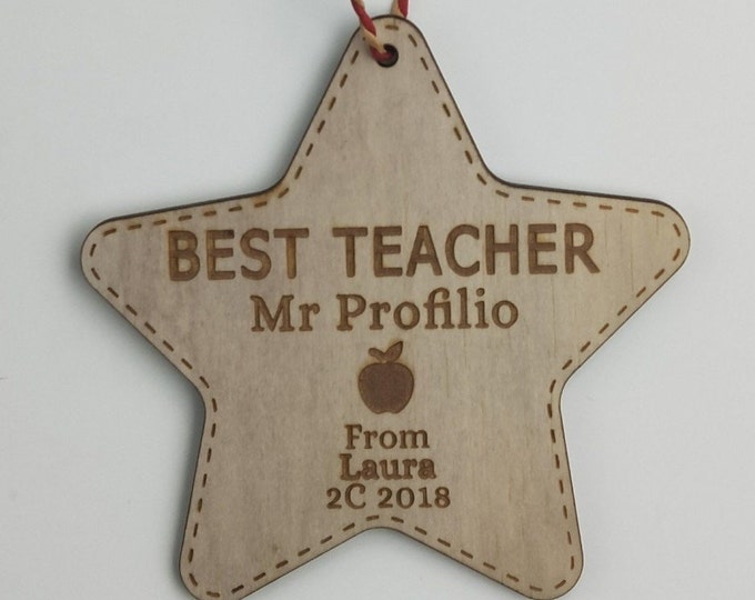 teacher thank you Christmas decoration