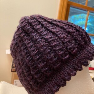 キャットビーニーheihei PURPLE×GRAY 新品