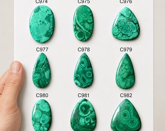 Natural Malachite Cabochon, Designer malachite gemstone, cabochon gemstone, hand polished