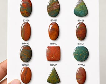 Natural Designer Bloodstone cabochon, Gemstone Cabochon, Bloodstone Gemstone, Cabochon supply, cab for sale