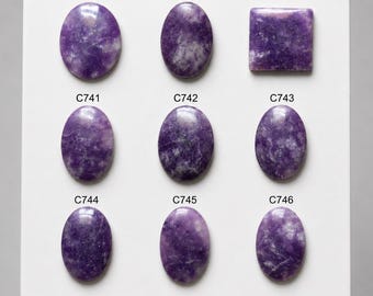 Lepidolite cabochon, lepidolite loose Cabochon, gemstone cabochon, lapidary cabochon, Cabs for sale