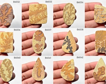 Natural Psilomelane Dendrite cabochon, Designer Psilomelane, Flat back loose semi precious gemstone, Cabochon Gemstone