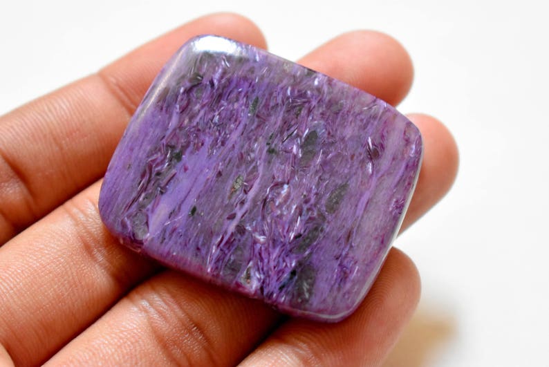 jewelry making natural charoite #GP6207 hand polished 44 x 37 VERY RARE AAA Natural Charoite cabachon