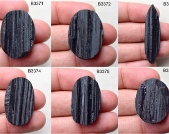 Black Tourmaline cabochon, unique Cabochon gemstones, loose wholesale cabochon, Cabochon loose stones, loose gemstone