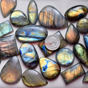 multi Flashy Labradorite Gemstone cabochon lot , flat back labradorite , labradorite cabochon lot wholesale