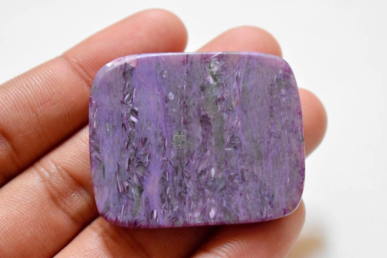 jewelry making natural charoite #GP6207 hand polished 44 x 37 VERY RARE AAA Natural Charoite cabachon