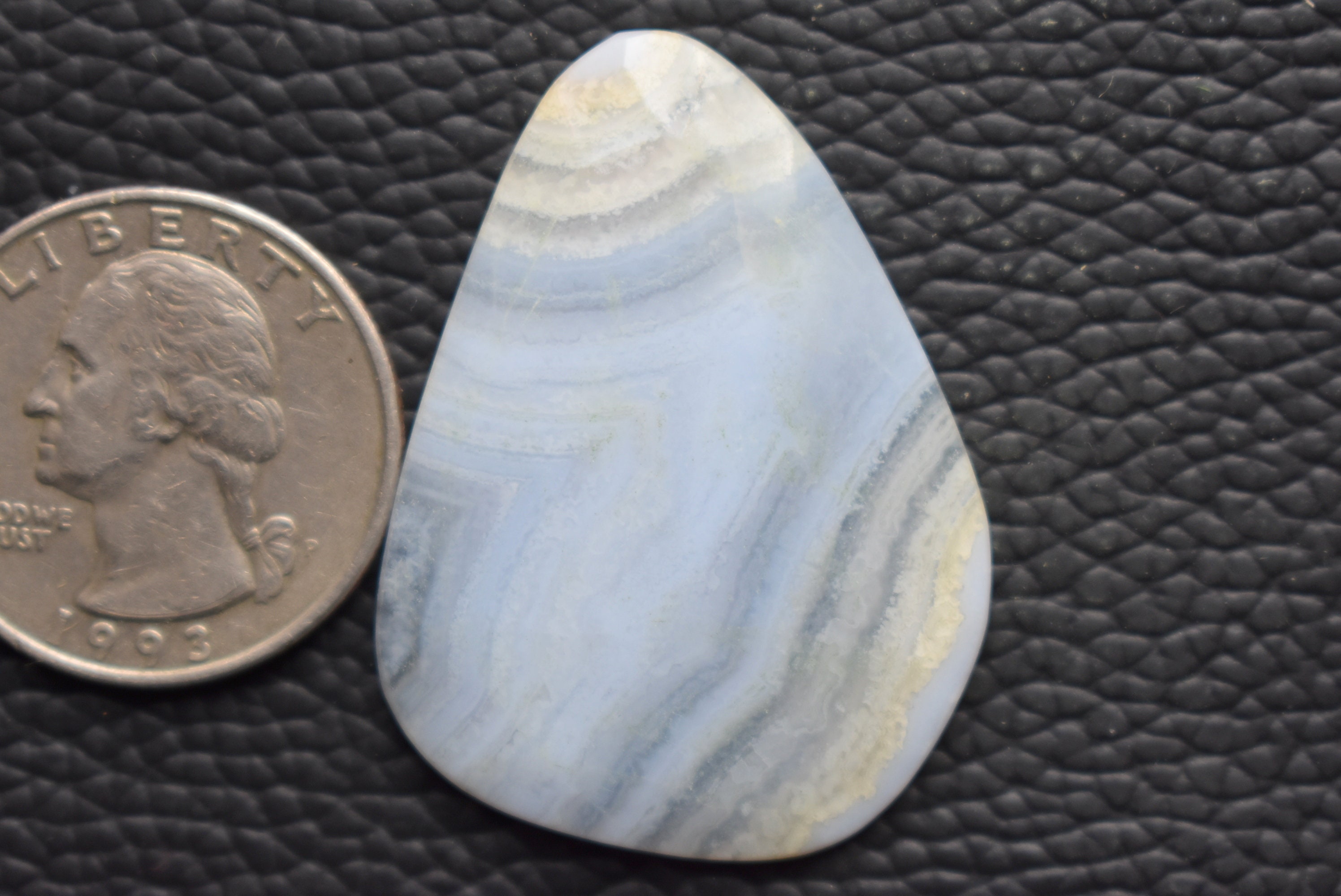 40x29x3 Rose Cut Faceted Blue Lace Agate Cabochon Blue Lace | Etsy