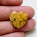 19 x 20 mm Natural Ocean Jasper loose Cabochon Gemstone - Hand Polished - pendant making supply #GP6547