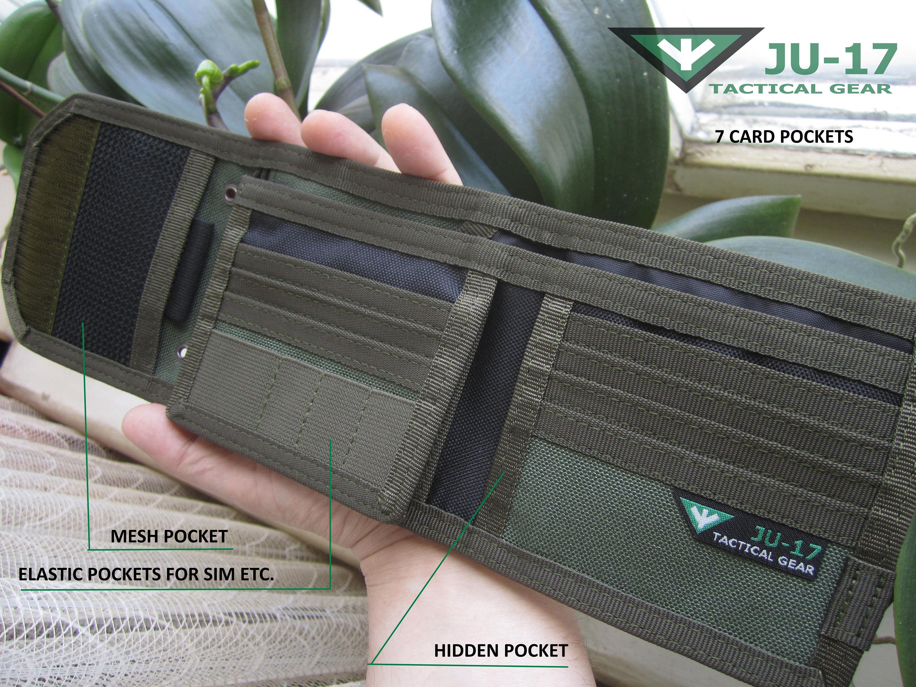 Handmade Tactical Wallet JU17 TWA Olive / OD Green Etsy Australia