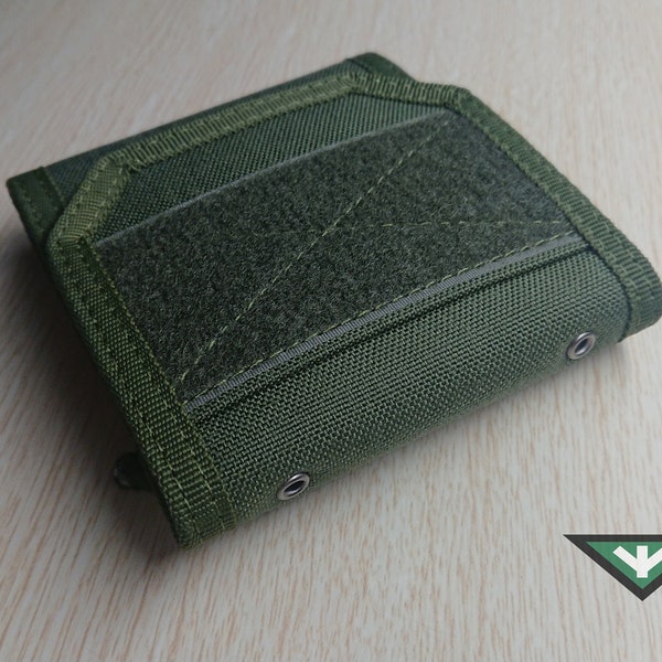Handmade Tactical Wallet JU-17 TW-A Olive / OD Green