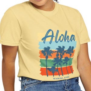 Aloha Graphic T-Shirt: Palm Trees Maui Design, Unisex Tee