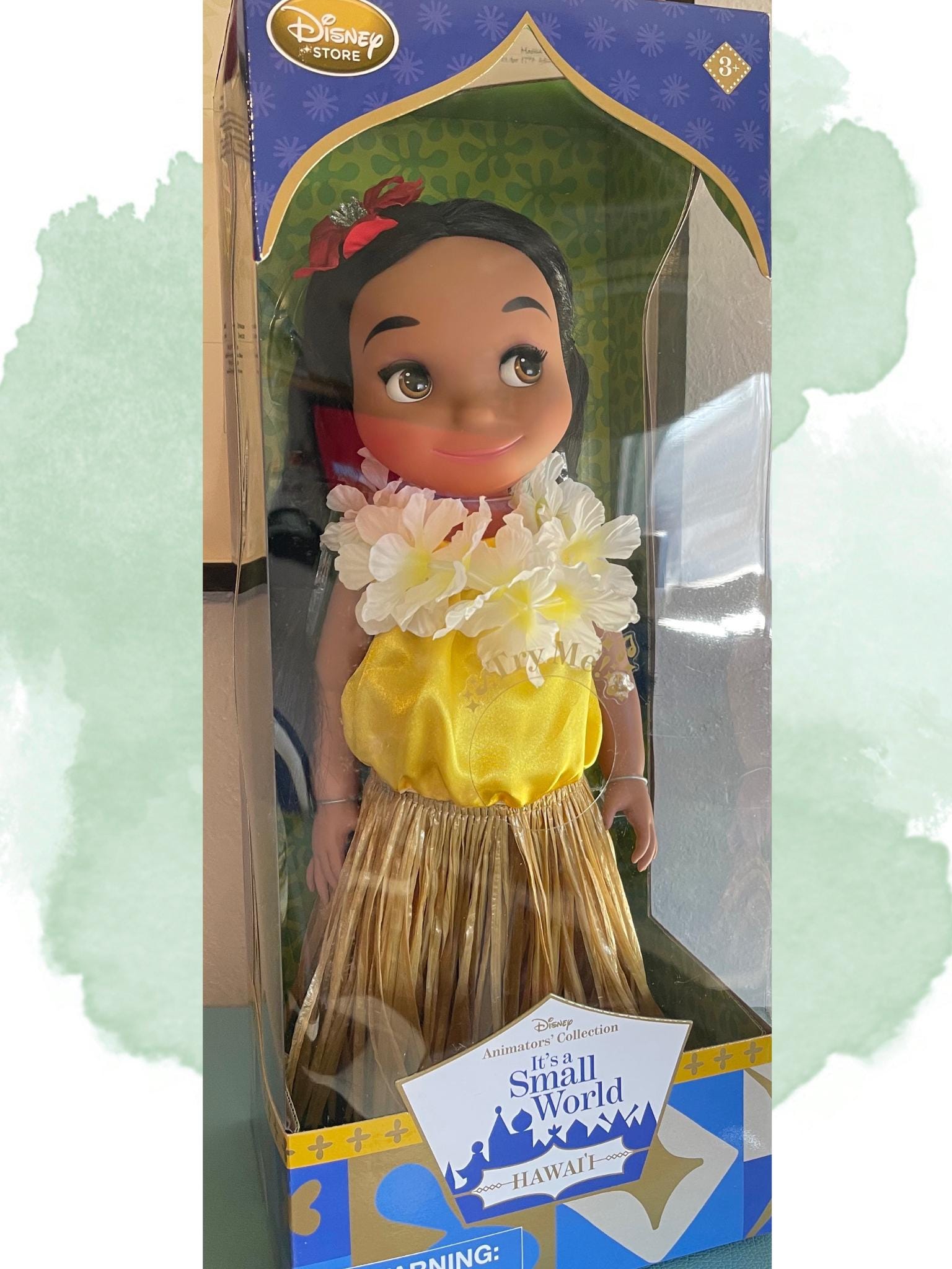 Nwot Lss Its a Small World Tahitian Dreams Voyager Disney Animators Its a Small World Hawaii main image 3