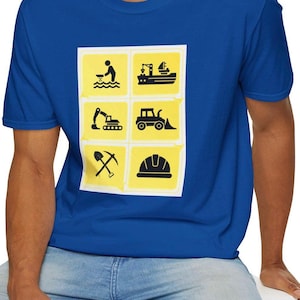Gold Rush Unisex Softstyle T-Shirt, Gold Mining Process, Mining TV Show Graphics, Vintage Gold Rush Shirt, Miner Gift Tee