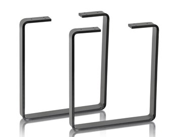 FeeTT Brand New 2 x Heavy Duty Flat Steel Bench Legs / Powder Coated / Retro Industrial Design