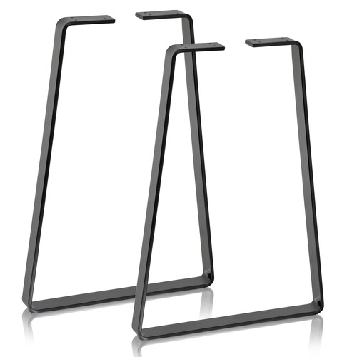 2 X Heavy Duty Flat Steel Trapezium Table Legs / Retro Metal Etsy UK