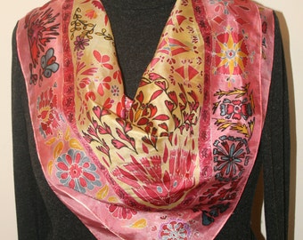 Hand Painted Silk Scarf