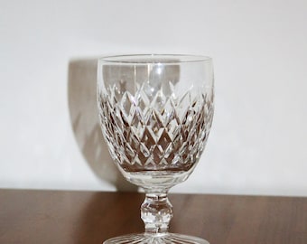 Copa de vino tinto Waterford de cristal de plomo - vintage