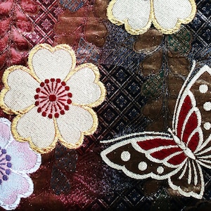 Vintage Japanese Obi Silk Fabric - piece