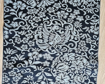 Vintage Japanese Kimono Silk Fabric - panel