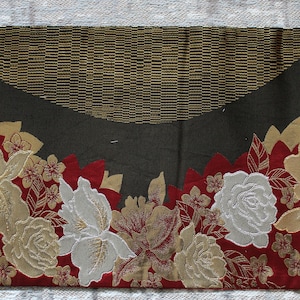 Vintage Japanese Obi Silk Fabric - long piece