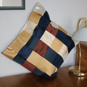 Silk Cushion Cover from Vintage Obi Silk