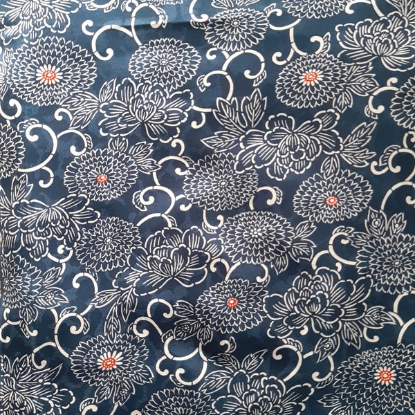 Vintage Japanese Kimono Silk Fabric - panel