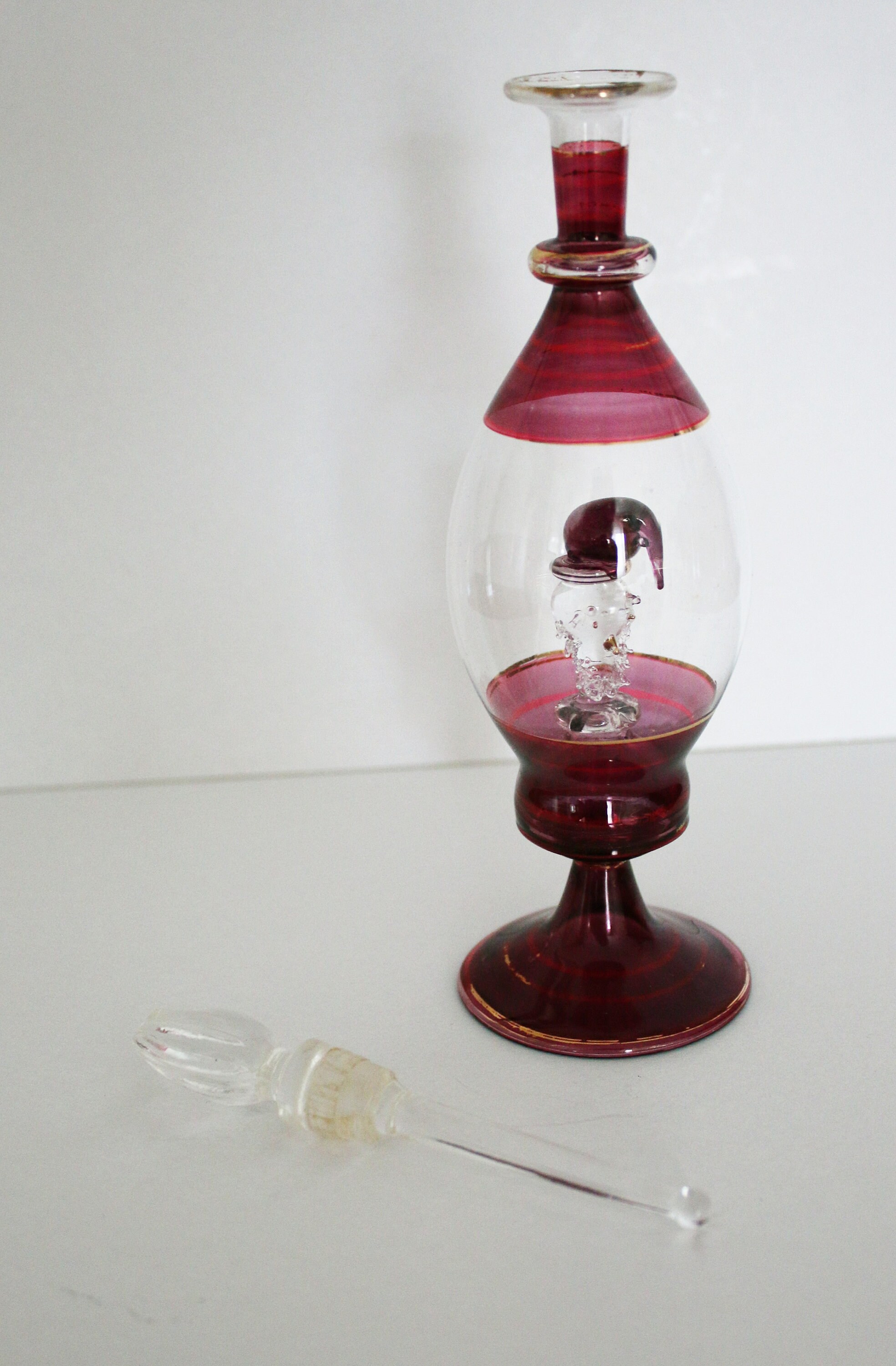 ヴィンテージのベネチアンガラスの香水瓶 - Etsy 日本