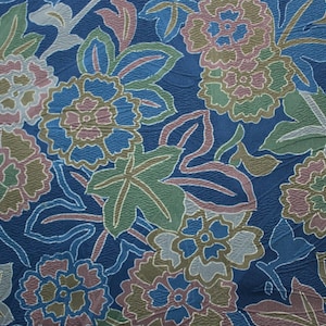 Vintage Japanese Kimono Silk Crepe Fabric - panel