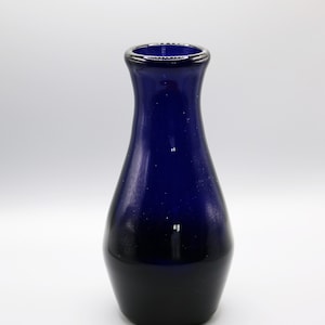 Vintage/antieke Bristolblauwe glazen vaas