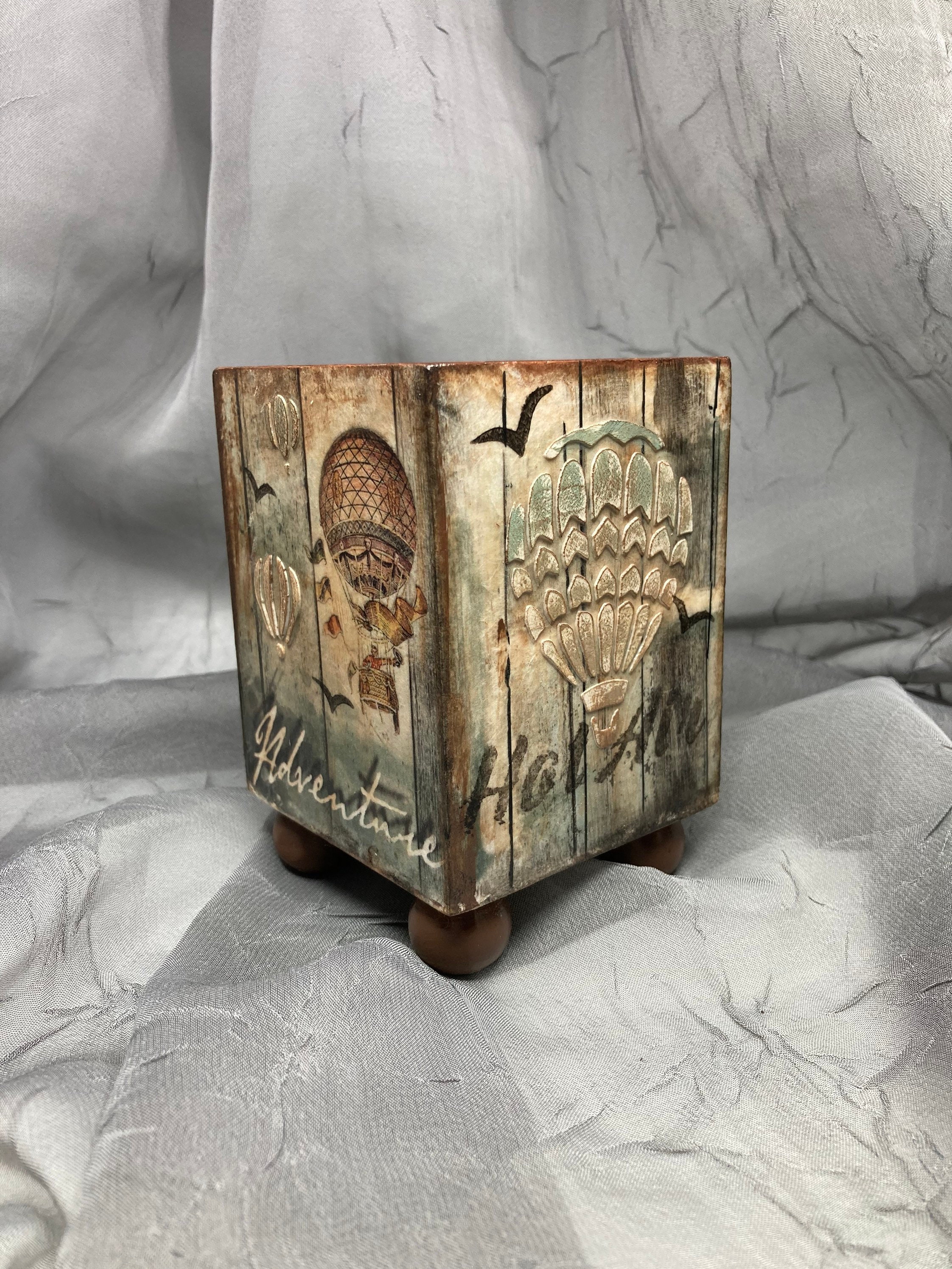 Schreibtisch-Set Büro dreiteiligen Set große Papierbox | Etsy