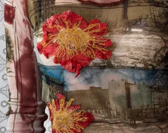 Rare Jean Paul Gaultier Iconic Vintage 1990s Mesh Flower Applique