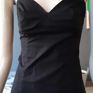MOSCHINO Vintage Black Mermaid Dress Chili XS