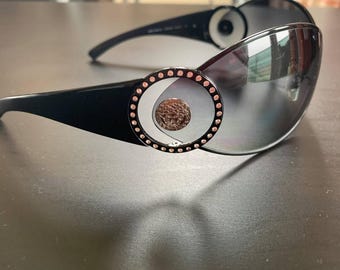 Versace Vintage Crystal Medusa Sunglasses With Case Mod 2064