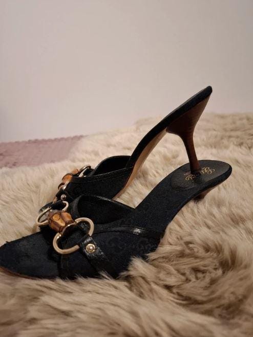 Gucci Black Sandals - Etsy Canada