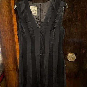 MOSCHINO Vintage 1990s Black Carwash Dress The Nanny Fran Fine