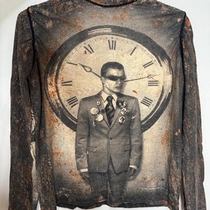 Jean Paul Gaultier JPG Vintage AW03 Clockwork Clock Spy Secret Agent Top Blouse 2000s