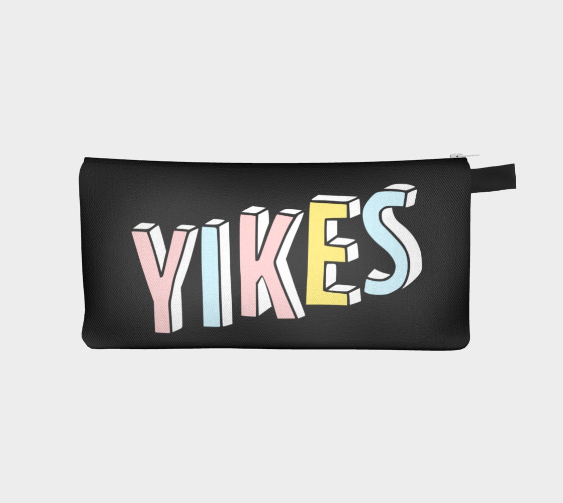 Yikes Pencil Case Yikes Pencil Bag Yikes Pencil Pouch Coin Etsy