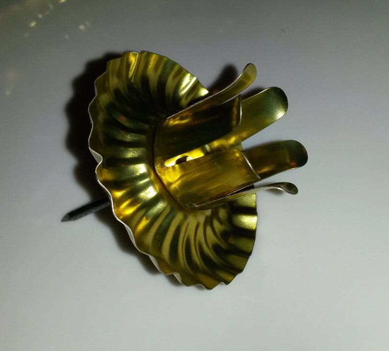 4 Pcs Gold Christmas Metal Candle Holder for Advent Wreath Etsy